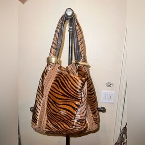 SOLD jimmy choo zebra bag